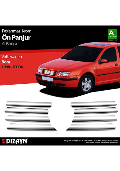 S-Dizayn Vw Bora Krom Ön Panjur 8 Prç 1998-2004