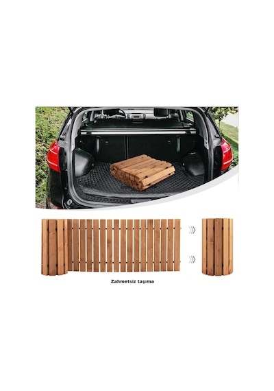 İahşap 250x50 Cm Ahşap Yürüyüş Yolu Veranda Yolu Yürüme Yolu Bahç
