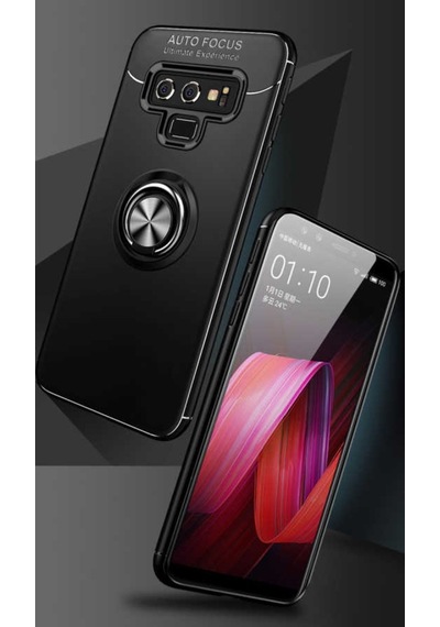 Samsung Uyumlu Galaxy Note 9 Kılıf Yüzüklü Magnetli Ravel Case