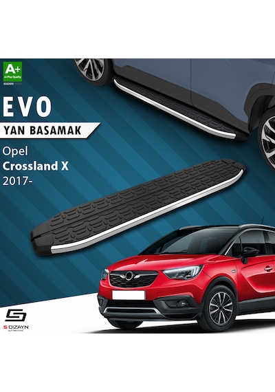 S-dizayn Opel Crossland X Evo Krom Yan Basamak 173 Cm 2017 Üzeri