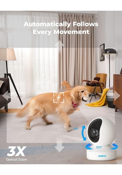 Reolink İç Mekan Güvenlik Kamerası, 5mp Süper Hd Takılabilir Wifi Kamera