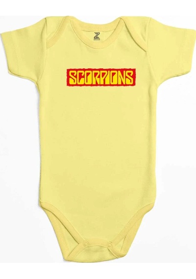 Zepplin Giyim Scorpions Text Color Pembe Bebek Body Zıbın