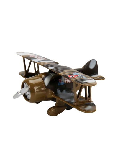 Die-cast Çek-bırak Planör Uçak 15 Cm Oyuncak - Kahverengi