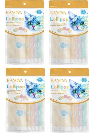 Ranova Lolipop Karışık Çeşitli Kedi Ödül Maması 4'lü 5 x 1.4 G