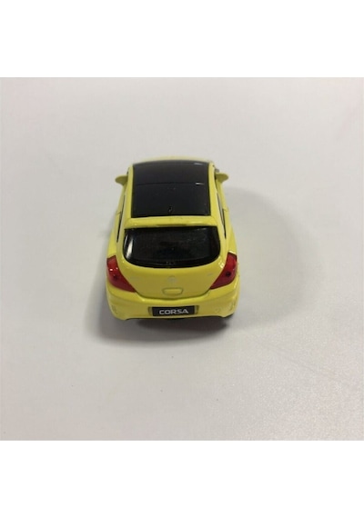 Welly Die Cast Opel Corsa Metal Çek Bırak Araba Sarı