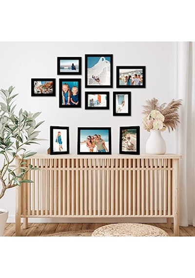 10 Parça Siyah Resim Çerçevesi Seti 8x10, 5x7 Ve 4x6 Boyutlarını İçerir. Kırılmaya Dayanıklı Cam. Asma Donan 10 Parça Siyah Resim Çerçevesi Seti 8x10, 5x7 Ve 4x6 Boyutlarını İçerir. Kırılmaya Dayanıklı Cam. Asma Donan