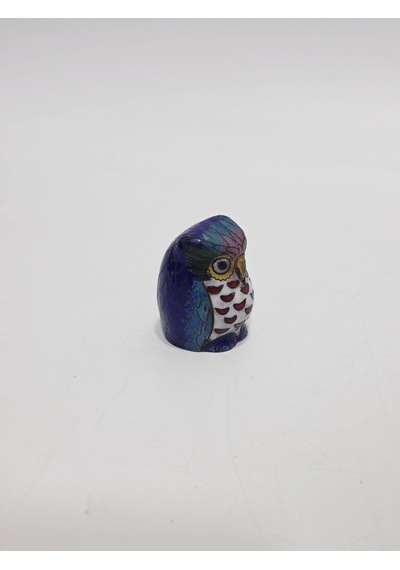 Antika Cloisonne Minyatür Baykuş 4,4x3,6cm 150