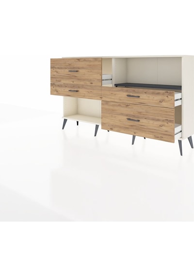 Arges Konsol Tek Raflı 4 Çekmeceli 176x30x99 Aytaşı-antrasit/çam Aytaşı-antrasit/çam Arges Konsol Tek Raflı 4 Çekmeceli 176x30x99 Aytaşı-antrasit/çam Aytaşı-antrasit/çam