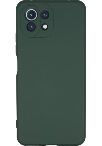 Uryport Xiaomi Mi 11 Lite Kılıf Nano İçi Kadife Silikon - Koyu Yeşil