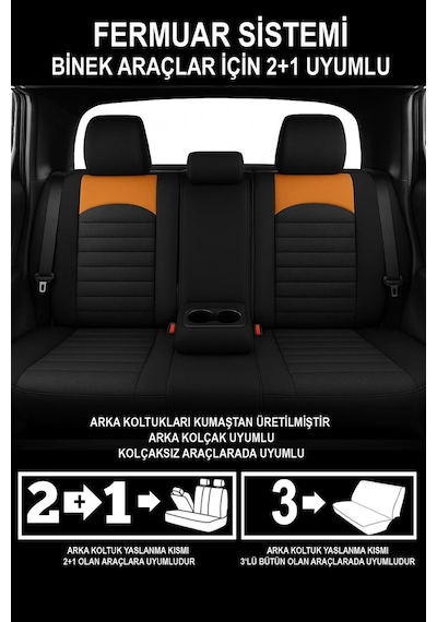 Thor Tay Tüyü Oto Koltuk Kılıfı Opel-corsa-astra-vecta Uyumlu Taba
