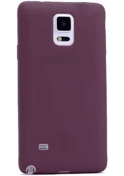Galaxy Note 3 Kılıf Zore Premier Silikon Kapak Mürdüm