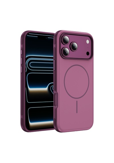 Joko Apple Uyumlu iPhone 18 Pro Max/17 Pro Max Neksa Magsafe Kapak - Bordo Çok Renkli