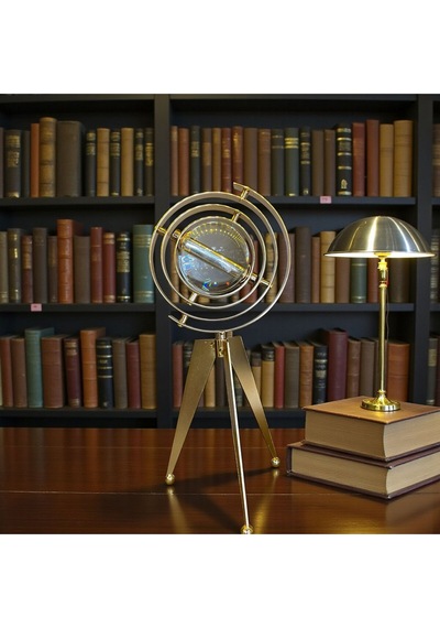 Vintage Armillary Küre Çalışma Odası Ve Kütüphane Dekoru
