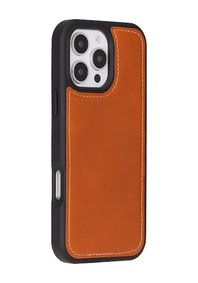 Bloomcase Apple Uyumlu iPhone 16 Pro Max Leopard Hakiki Deri Cüzdanlı Telefon Kılıfı Leopar - Pembe