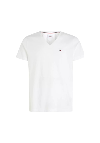 Tommy Hilfiger Erkek Tjm Orjinal Jersey V Yaka T-shirt -beyaz Beyaz
