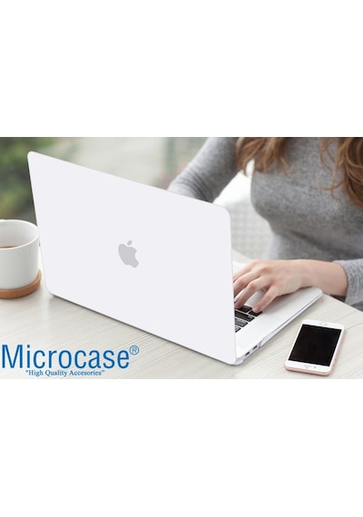 Apple Uyumlu MacBook Air 13 M1 Chip A2337 Shell Rubber Kılıf - Şeffaf