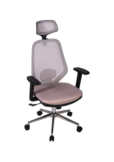 Ofisbazaar Dali Fileli Yönetici Koltuğu Ergonomik Başlıklı Ofis Koltuğu Gri Gri