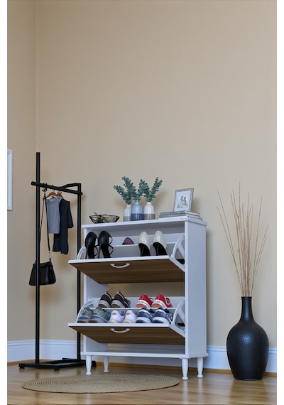 Eliusta Antrex 72 Cm Ceviz 2 Düşer Kapaklı Ayakkabılık 72x90x26 Cm Ayaklı 4 Bölmeli Ayakkabılık Ceviz Eliusta Antrex 72 Cm Ceviz 2 Düşer Kapaklı Ayakkabılık 72x90x26 Cm Ayaklı 4 Bölmeli Ayakkabılık Ceviz