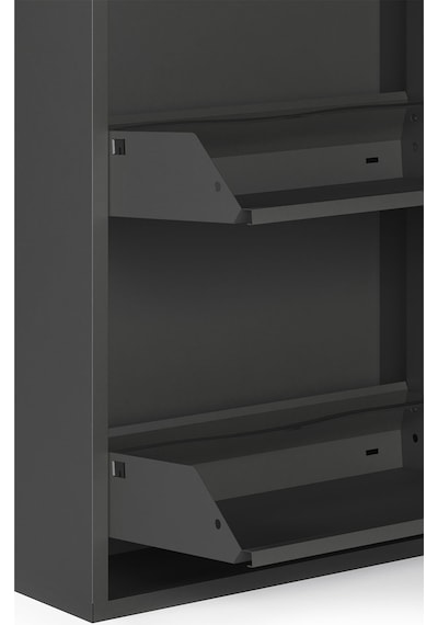 Ceha Kilitli 4'lü Metal Ayakkabılık Füme - K.AYK-4 /AB7979/KL