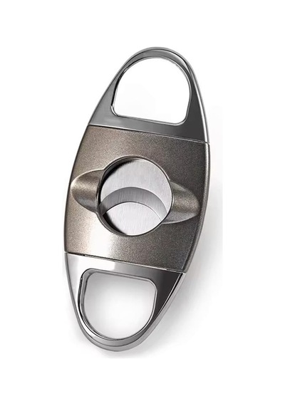 Gümüş Gunmetal Metal Puro Makası Kesici