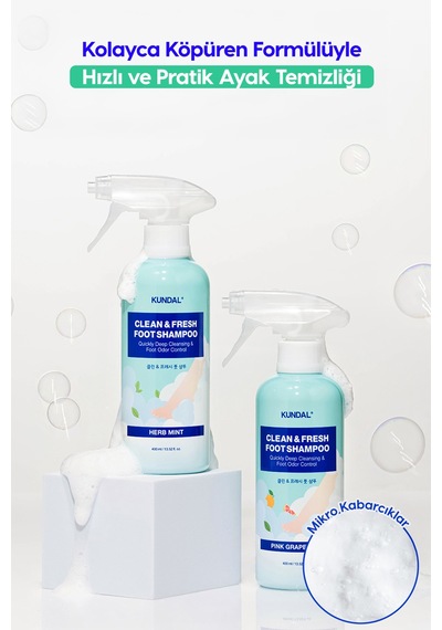 Kundal Clean & Fresh  Pink Grapefruit Foot Shampoo 400 ML