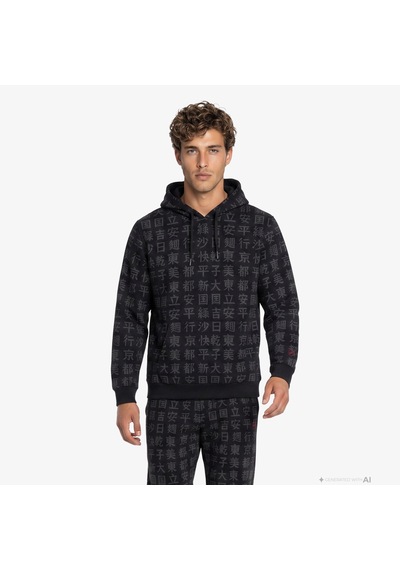 Unıted4 Regular Fit Erkek Siyah Sweatshirt Declanust 2800282
