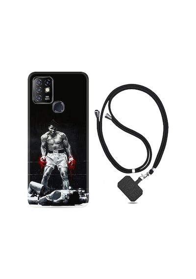 Infinix Hot 9 Kılıf Boyun Askılı Moon Baloon 1369