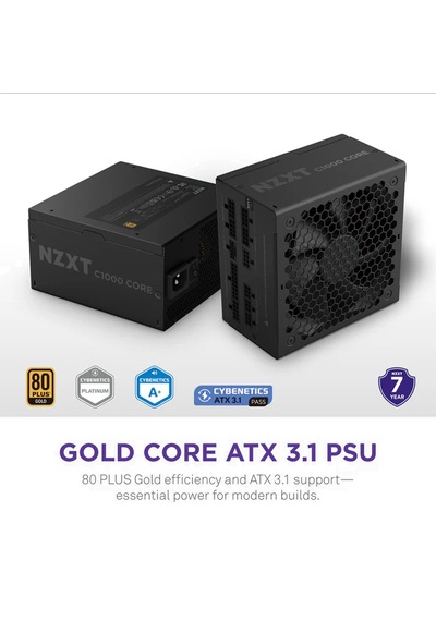 Nzxt C1000 1000w 80+ Gold Core Pcıe 5.1 Atx 3.1 135mm Full Modüler Psu