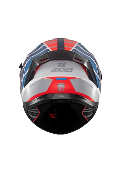Axxis Panther SV A7 Full Face Güneş Vizörlü Ece 22.06R Motosiklet Kaskı Beyaz Parlak Mavi