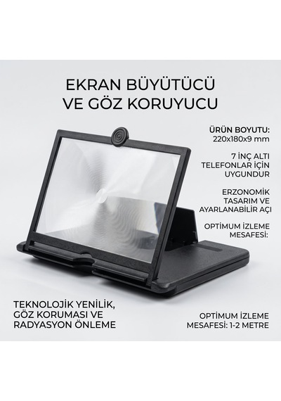 3d Telefon Ekran Ve Göz Koruyucu Standı Evimdeyokyok Çok Renkli