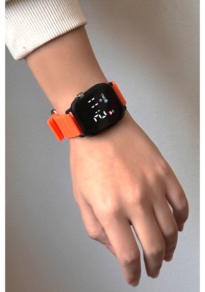 Aqua Di Polo 1987 Apwr033308 Unisex Siyah Silikon Dijital Led Kol Saati