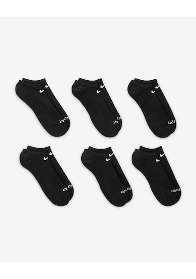 Nike Sx6898-010 Everyday Plus Destekli No-show Antrenman Çorapları 6 Çift Sıyah