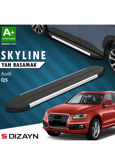 S-dizayn Audi Q5 Skyline Aluminyum Yan Basamak 183 Cm 2008-2016 A+ Kalite