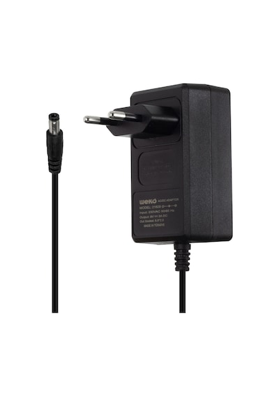 WEKO 9 VOLT - 3 AMPER PRİZ TİPİ PLASTİK KASA ADAPTÖR 5.5*2.5 UÇ YERLİ ÜRETİM