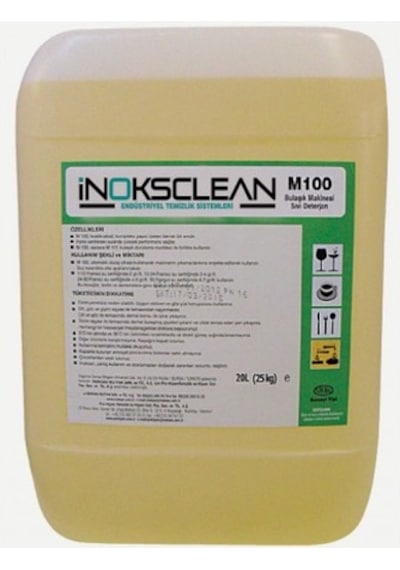Inoksclean M100 Endüstriyel Tip Bulaşık Makinesi Deterjanı 23 L