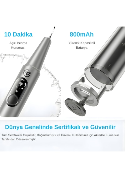 Npo M1 5mp Kameralı Uv'li 5 Modlu Ultrasonic Tartar Plak Pet Diş Temizleme Cihazı