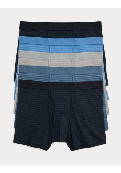 Marks & Spencer 5'li Pamuklu Trunk T14004826s Mavi Mix