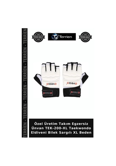 Premium Tek-200-xl Taekwondo Eldiveni Bilek Sargılı Xl Beden Branş Müsabaka Aksesuar Çok Renkli