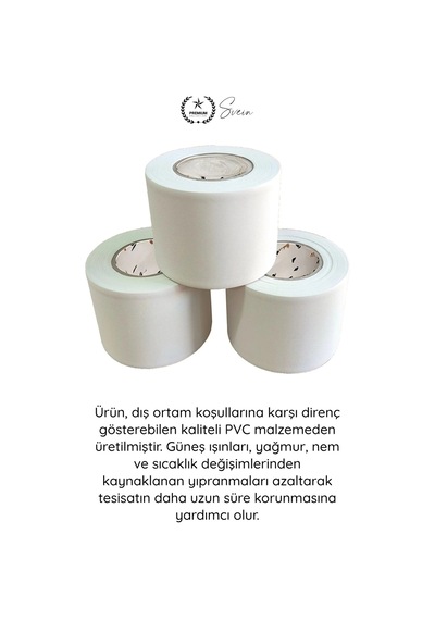 Klimabandı Klima Boru İzolasyon Sargı Bandı 50mm 18 Metre Pvc Uv Dayanıklı Su Geçirmez Dekoratif Sa