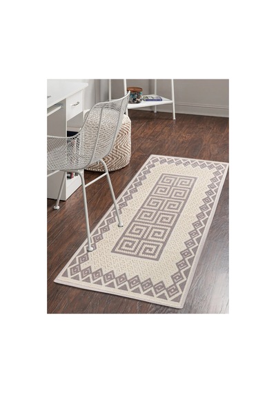 Koton Bukle Kilim Lateks Taban 50x80/60x100/80x120/80x150/120x180/160x240-1027 Kahverengi