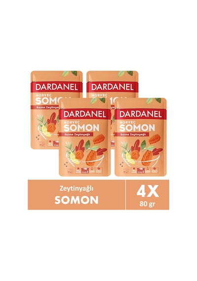 Dardanel Zeytinyağlı Somon Poşet 80 Gr 4 Adet