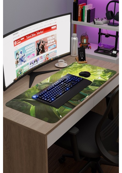 Alhaitham Genshin Impact Anime Gacha V3 - 90x40 Xxl Gaming Mouse Pad Fare Altlığı