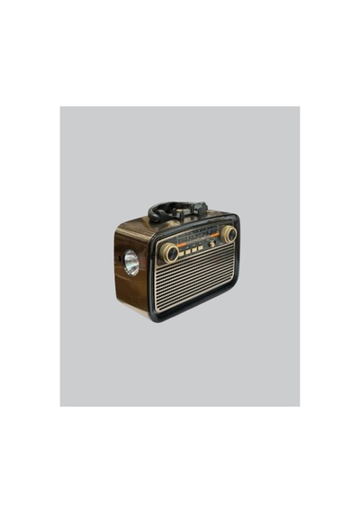 Trendlia Led Li Nostaljik Bluetooth Hoparlör Vintage Tasarım, Ahşap Doku