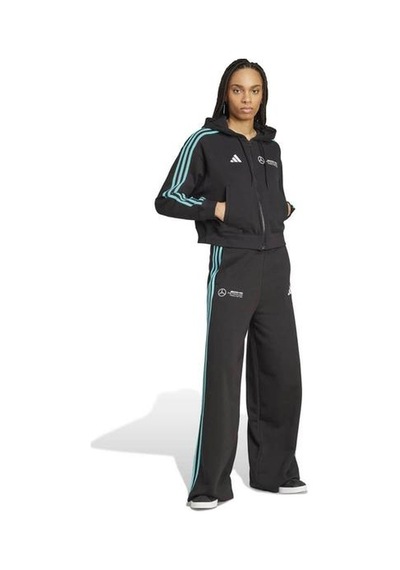 Adidas Kadın Full Zip Hoodie Mercedes Dna Siyah