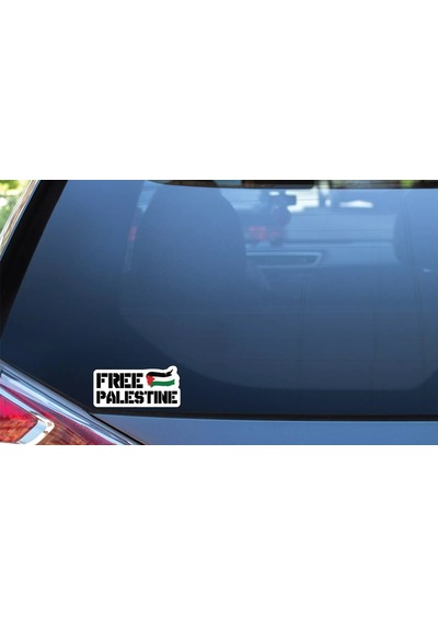 Özgür Filistin Araba Leptop Etiket Sticker 15 Cm