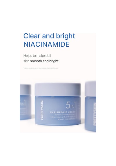 Prettyskin 5in1 Hyaluronic Nemlendirici Yüz Kremi 50ml