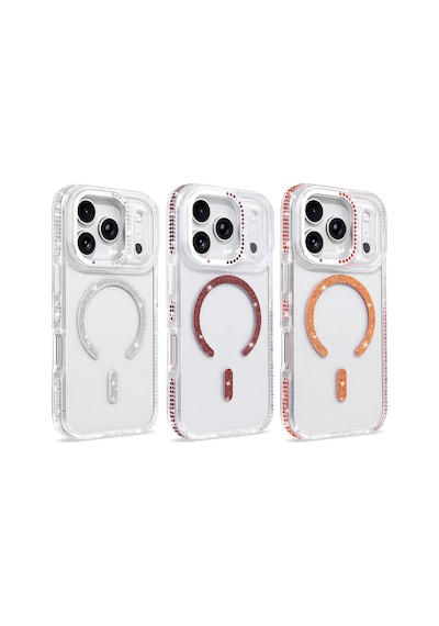 Maks Technology iPhone Uyumlu 17 Pro Max Kılıf M-safe Şarj Özellikli Mkst Tera Silikon Kapak - Mürdüm