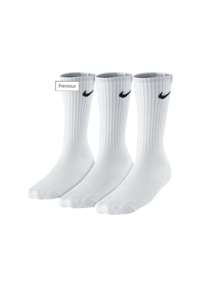 Nike Dri-fit Performance 3 Lü Spor Çorap Beyaz