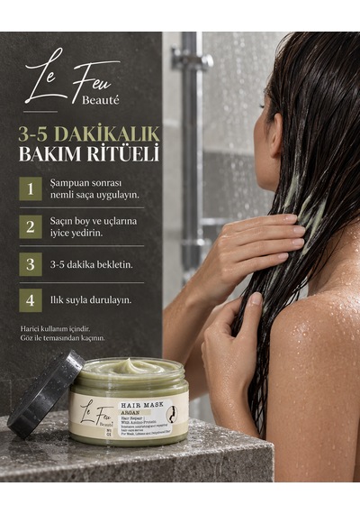 Le Feu Beauté Argan Ve Amino Proteinli Saç Bakım Maskesi 300 Ml Kuru Ve Yıpranmış Saçlar