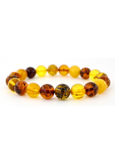 Kehribar Bileklik Kure Tasarım Ambergold Blk23-96 Çok Renkli